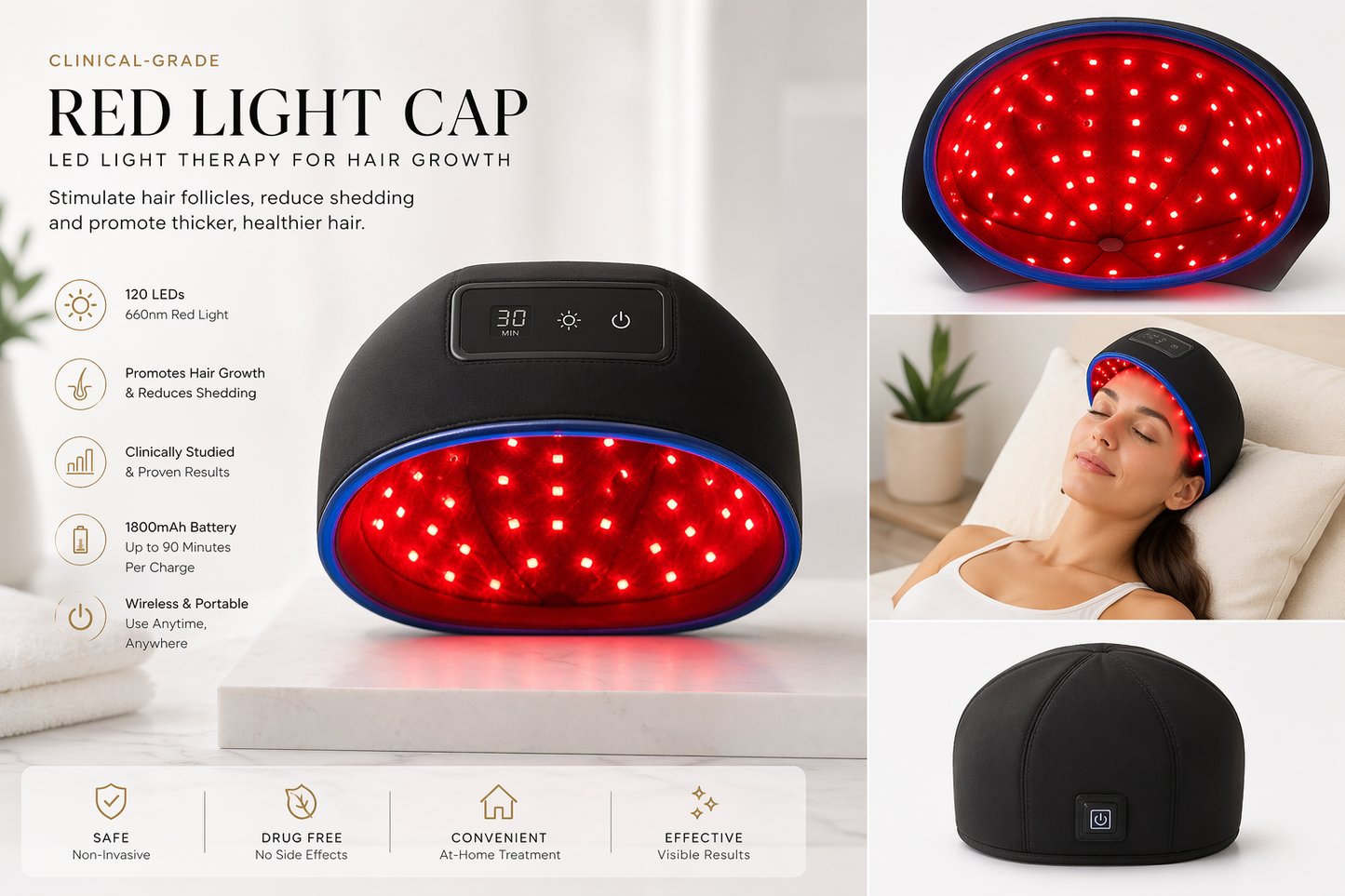Dual Light Therapy Cap